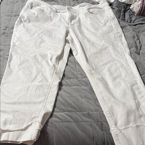 J. Jill White Cropped Ankle Jeans